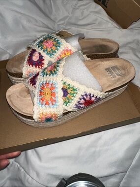Dirty Laundry Crochet Platform sandals
